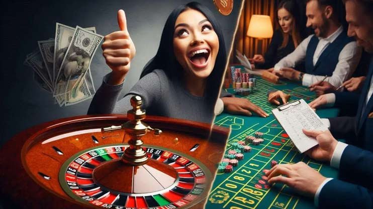 Pengguna mobile meninjau level akun
